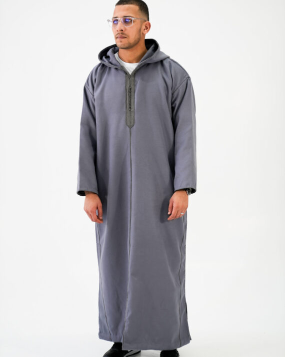 Light grey Moroccan Djellaba