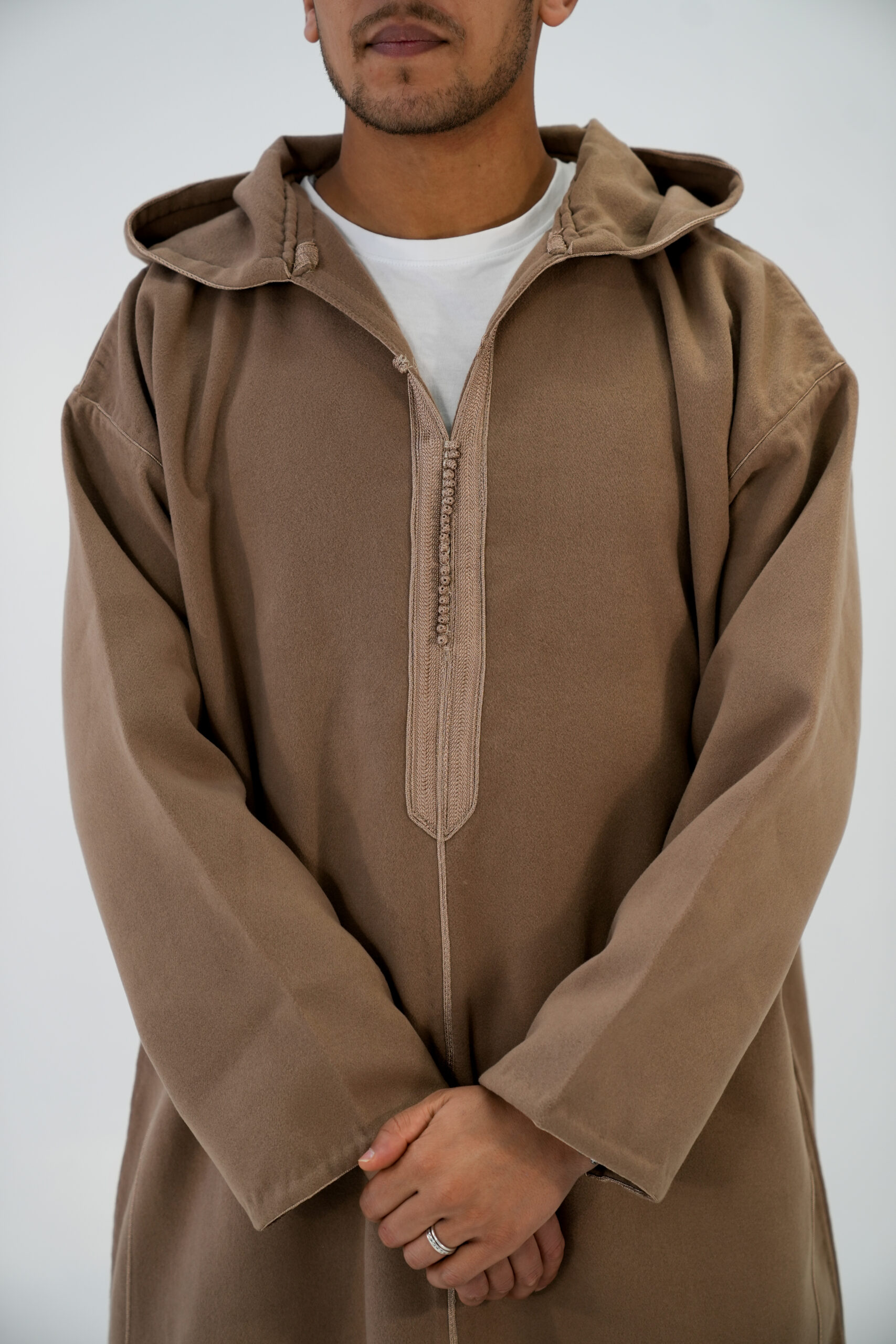 Beige Moroccan Djellaba - Image 2