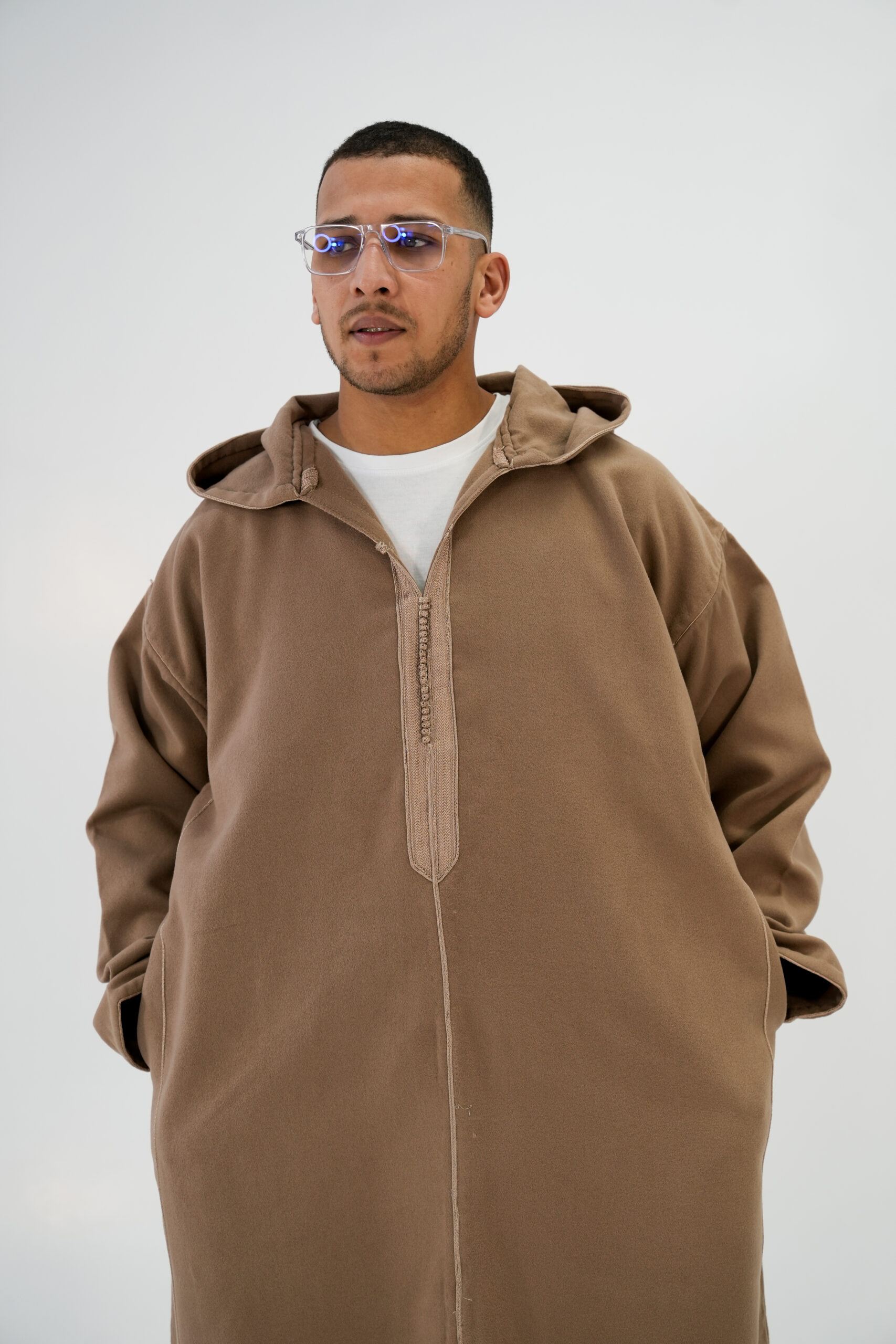 Beige Moroccan Djellaba - Image 3